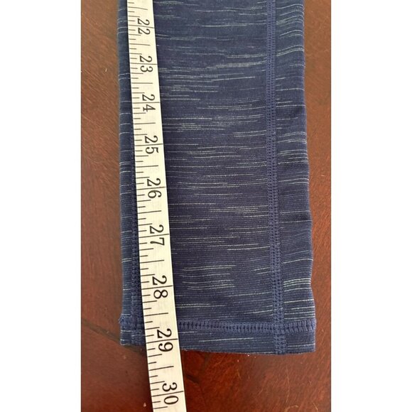 Athleta Striated Revelation Blue/Gray Workout Leggings Size Small TALL Long - Picture 8 of 11